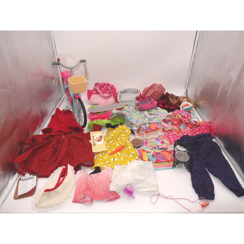 Our Generation Clothes Pants Dog Bed Mixed Doll New York Doll Bike Accessory Lot